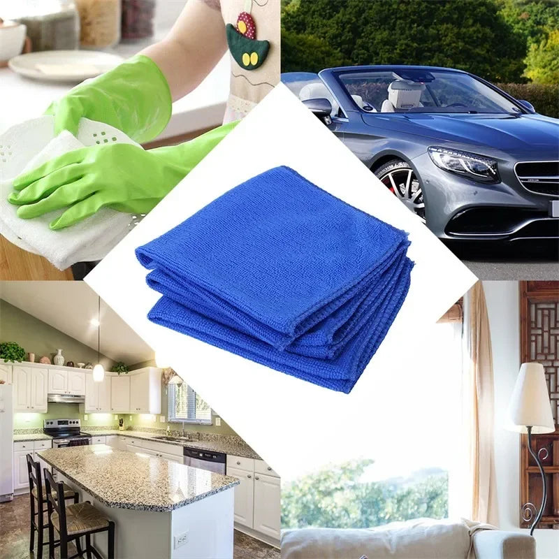 10-20Pcs Microfiber Towels - Car Wash, Drying, and Detailing Cloths | Multipurpose Cleaning for Home & Auto