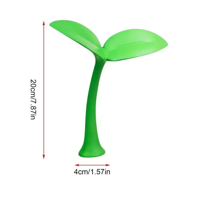 3D Green Sprout Car Roof Decoration Sticker – Unique Anti-Collision Ornament for Exterior Styling