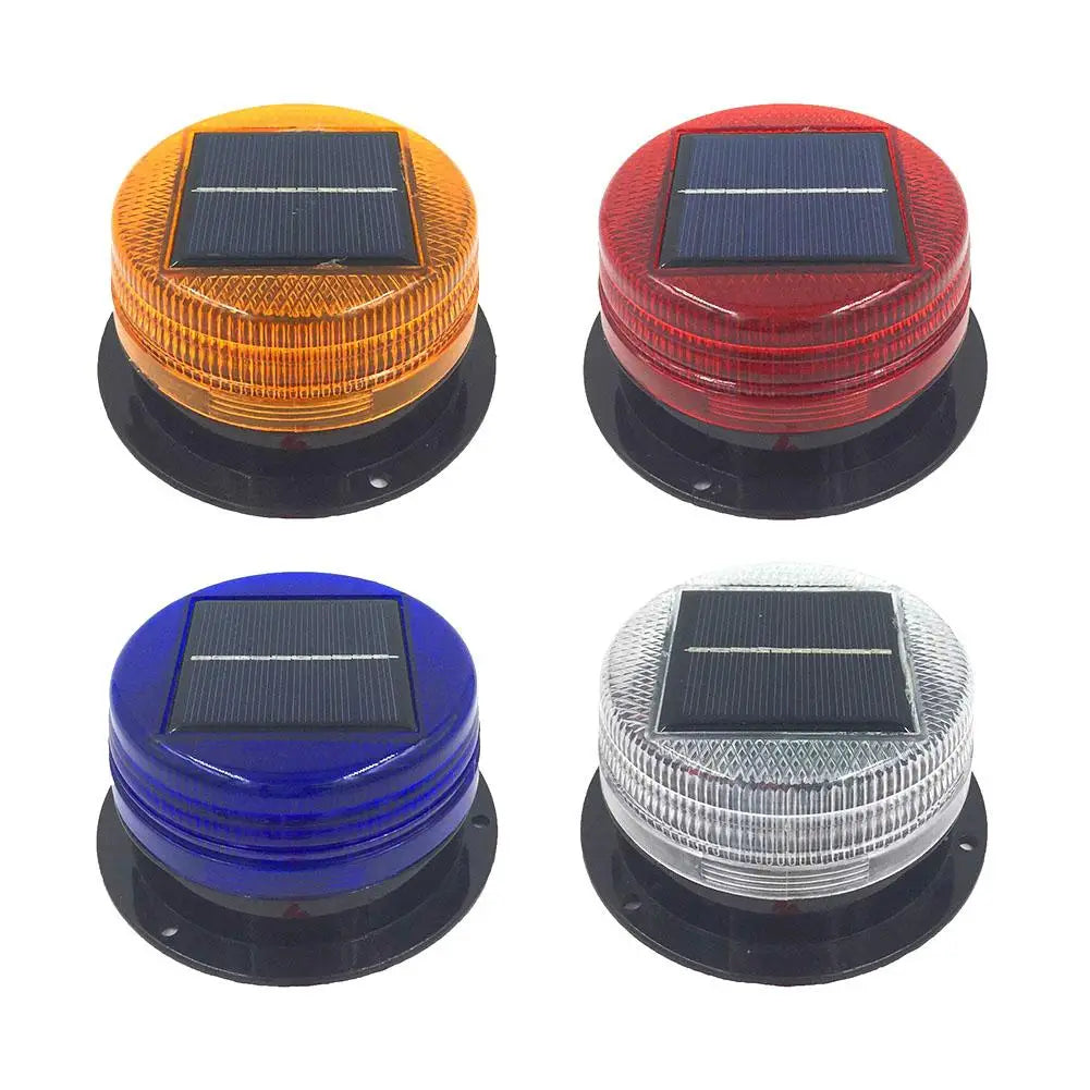 Wireless Solar-Powered Magnetic Warning Light – Emergency Strobe Beacon with Night Sensor for Cars, Trucks & Vehicles